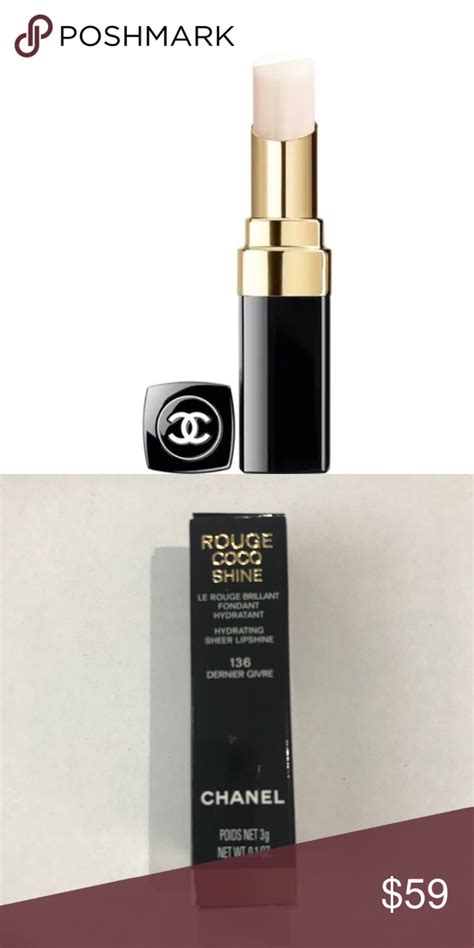 chanel rouge coco shine 136 dernier givre|CHANEL.